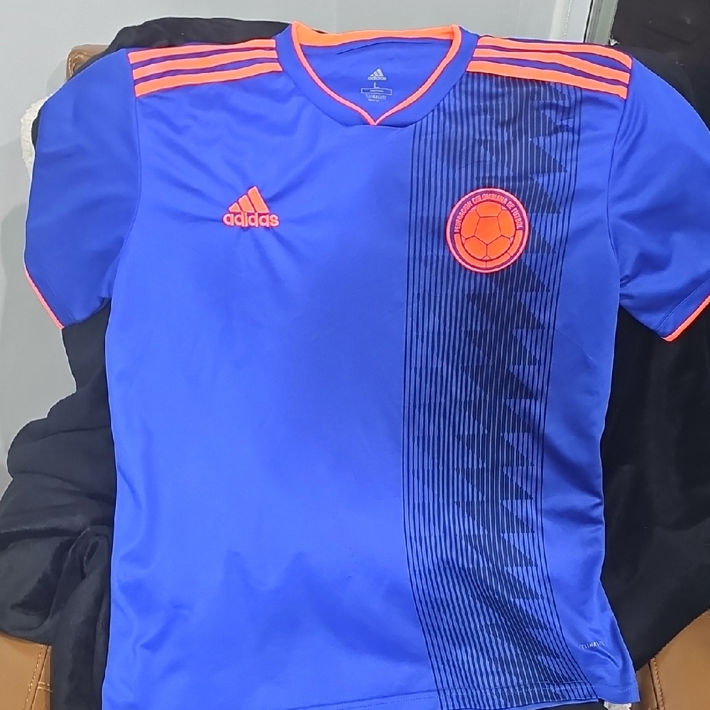 Colombiana SOCCER Jersey with Orange Highlights
